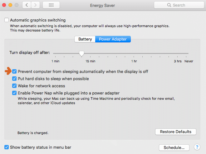 prevent mbp from sleeping
